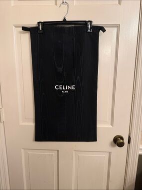 Celine Black Fabric Logo Dust Bag